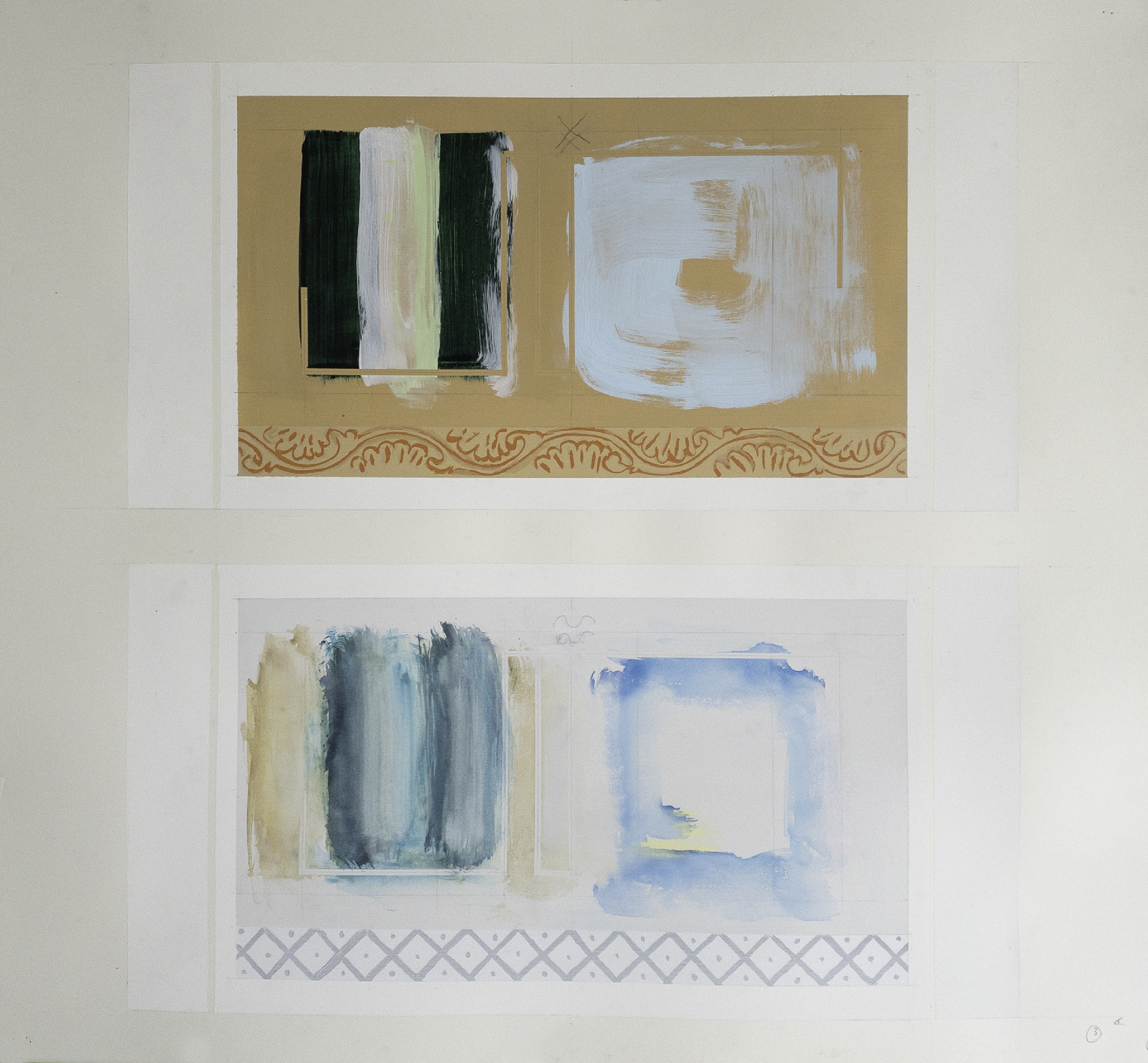 upper : SO(10) x U(1) / lower : SU(3) x SU(2) x U(1)